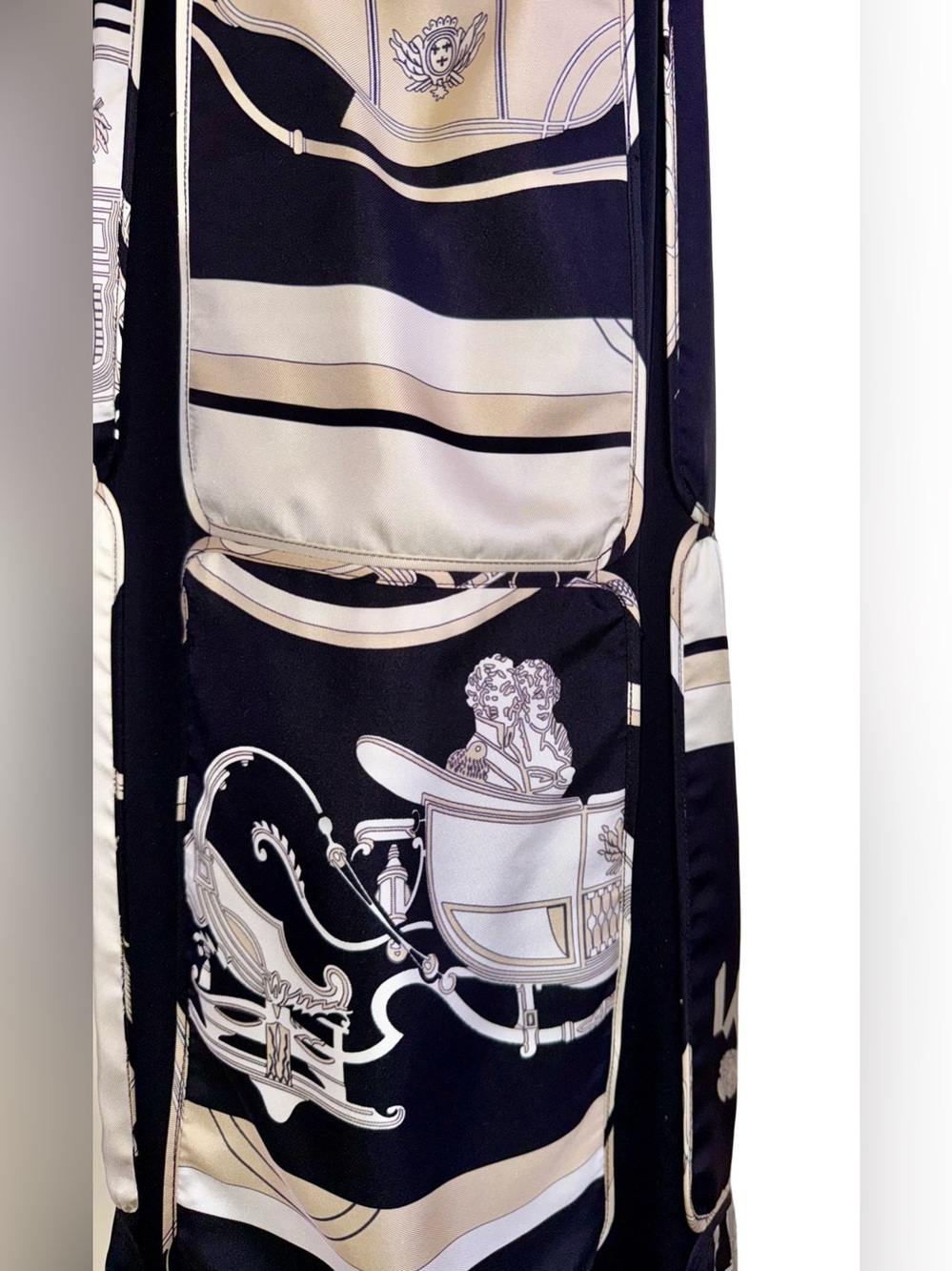 HERMES SILK”EX-LIBRIS” PRINT DRESS - Picture 10 of 11